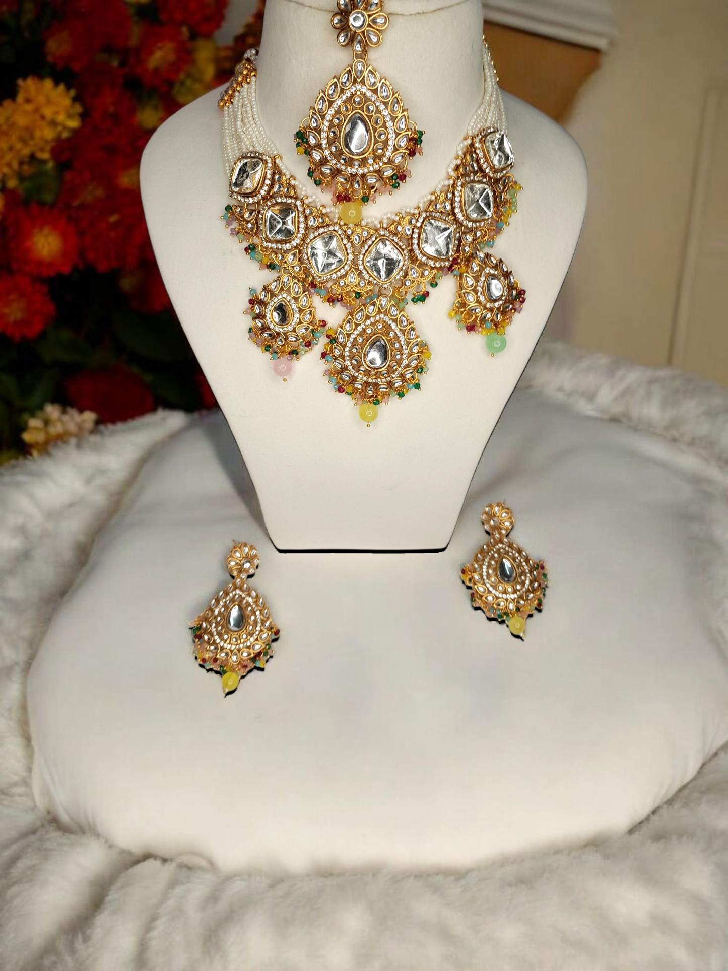 Bridal  Kundan Heavy Necklace Set
